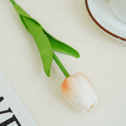 Stunning Miniature PU Tulip Flower - Nordic Style Faux Silk Blooms - Realistic Artificial Tulips for Home Décor