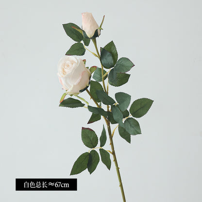 Elegant Single Bulgarian Rose Faux Flower for Weddings and Events – Perfect Nordic Home Décor Centerpiece