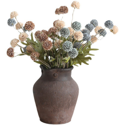 Lifelike Dandelion and Onion Ball Chrysanthemum Home Décor - Perfect for Bedrooms, Living Rooms, and Wedding Decorations with Realistic Silk Flowers