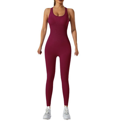 Seamless One Piece Yoga Jumpsuit Versatile Yoga Pants and Dance Outfit for Comfort and Style in Your Workout Routine