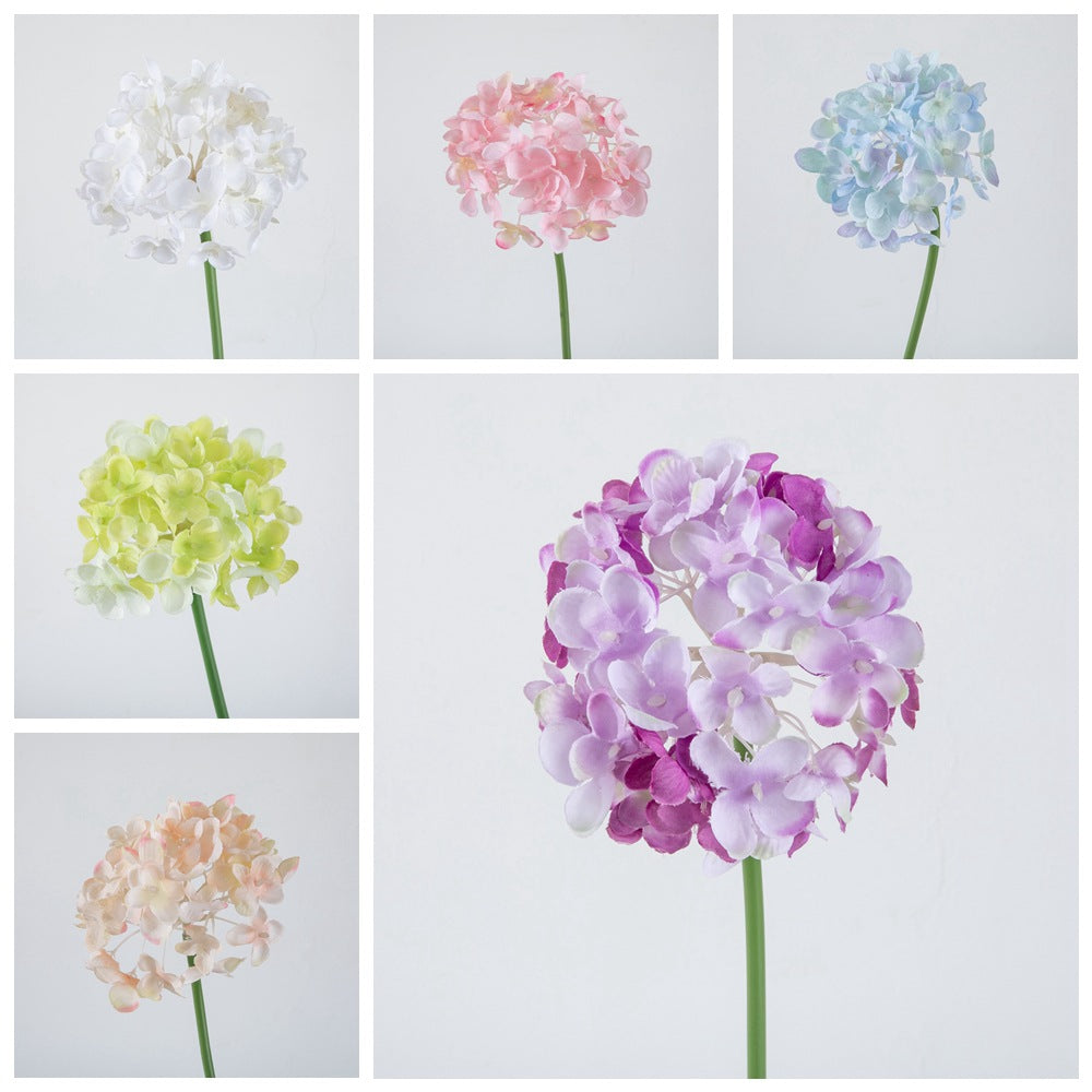 Lifelike Hydrangea Artificial Flower Plant for Stunning Wedding Bouquets - Perfect for Home Decoration, Backdrop Flower Walls, and Photography Styling MW07354