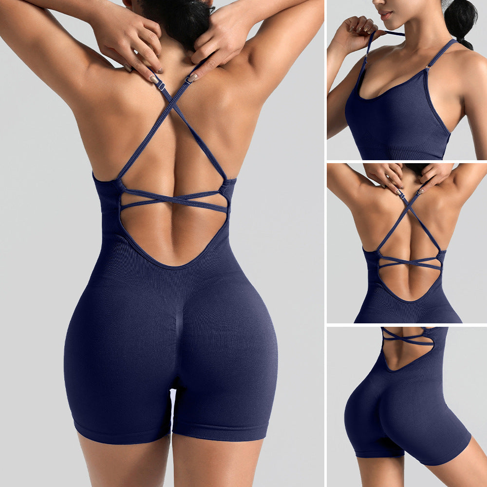 Quick Dry Workout Bodysuit for Women High Performance Yoga Set with Chic Design for Summer Fitness