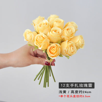 Elegant Handheld Artificial Rose Bouquet for Home Décor and Photography Props | Perfect for Wedding Decorations and Special Events