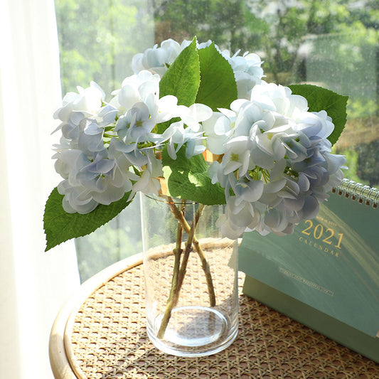 Luxurious Touch Moisturizing Hydrangea Faux Flower Bouquet for Weddings and Home Decoration - Elegant Artificial Floral Arrangement for Living Room Décor