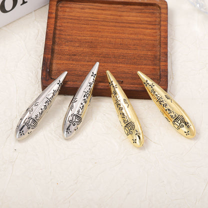 Chic Luxe -Shaped Engraved Earrings for a Sophisticated Look | Unique Minimalist Design for Effortless Style