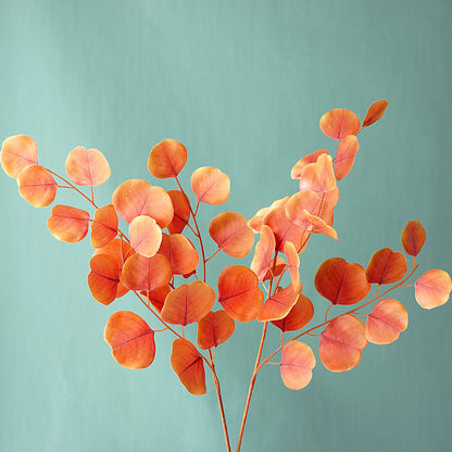 Lifelike 3D Printed Eucalyptus Leaves - Realistic Faux Florals for Home Decor, Wedding Celebrations, and Photography Props