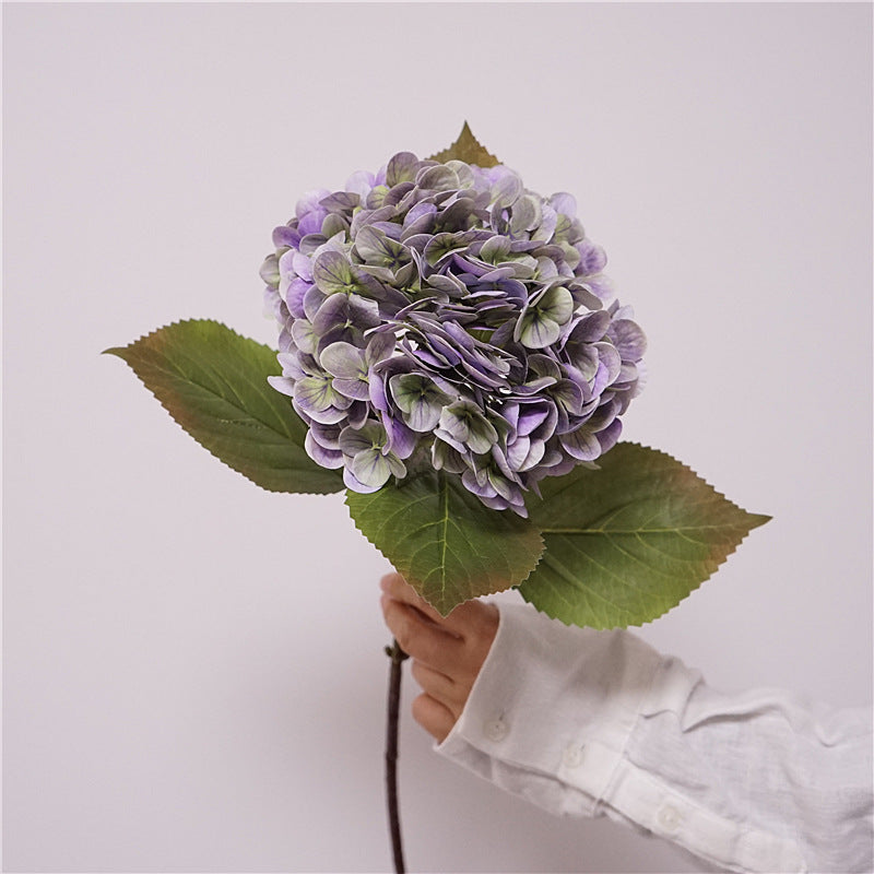 Faux Purple Hydrangea Bouquet - Luxurious Touch for Wedding Decor, Elegant Living Room Accent, and Quality Artificial Floral Arrangements