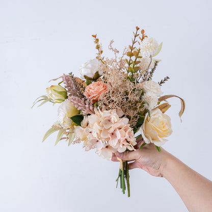 Elegant Artificial Flower Bouquet -柳岸风微凉手札 - Perfect for Home Decor, Weddings, and Wall Art (CF01433)