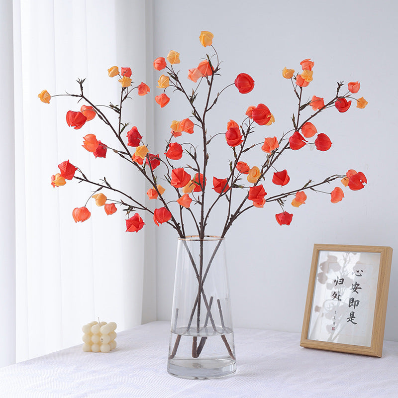 Realistic Decorative Lantern Berry – Perfect Autumn Floral Design Prop for Captivating Scene Decoration with Ground Cherry Accents