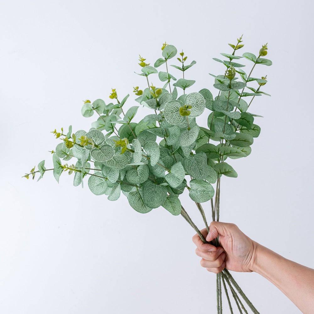 Elegant Eucalyptus-Inspired Faux Money Leaf Bouquet with Grass - Perfect for Home Decor and Wedding Celebrations - DY1-3213