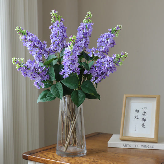 Beautiful Violet Artificial Flowers for Home, Stage, Hotel, and Wedding Decor - Luxurious Silk Hyacinth Fake Floral Arrangements and Props