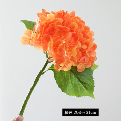 Realistic 3D Textured Hydrangea Artificial Flowers for Elegant Hotel Wedding Decor - Perfect for Event Styling and Floral Arrangements