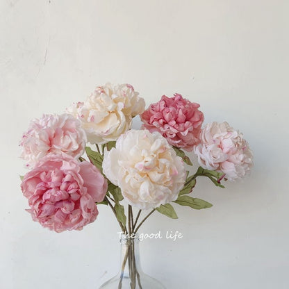 Elegant Faux Peony and Paeonia Flowers | Realistic Silk Flower Arrangement for Home Décor, Special Occasions, and Gifts