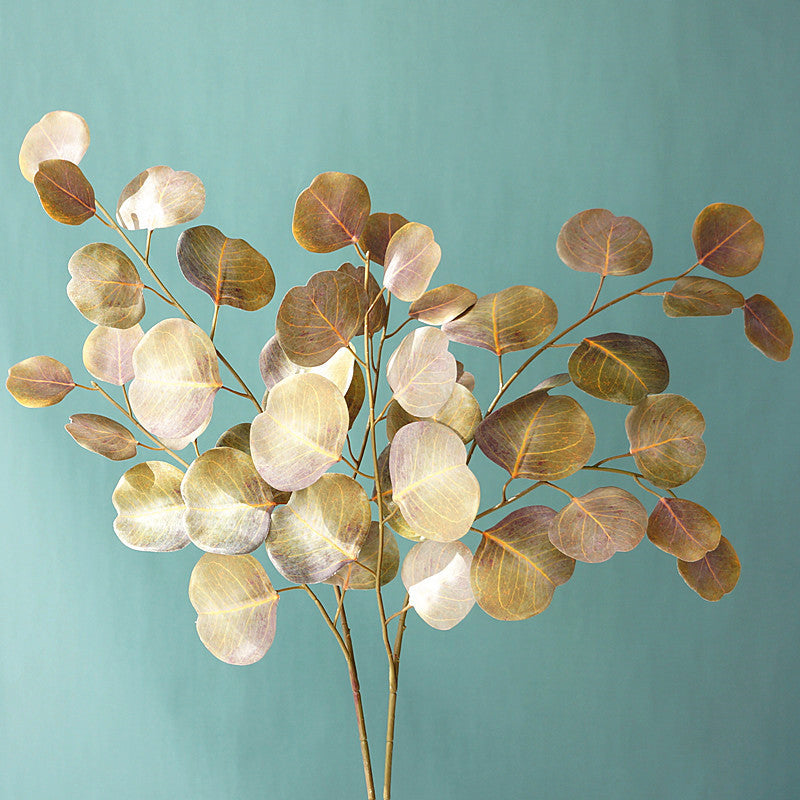 Lifelike 3D Printed Eucalyptus Leaves - Realistic Faux Florals for Home Decor, Wedding Celebrations, and Photography Props