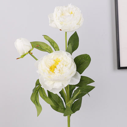 Elegant Faux Peony and Lotus Decorative Flowers for Living Room - Stylish Home Décor with Silk Peony Arrangements