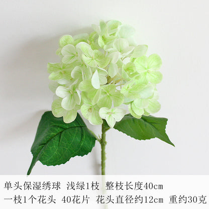 Realistic 3D Touch Hydrangea Silk Flowers - Lifelike Faux Floral Decor for Home, Weddings, and Celebrations - Moisture-Resistant, Soft, and Easy to Style