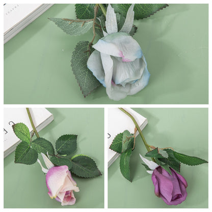 Elegant Single-Stem Artificial Rose Flower - Perfect for Weddings, Home Décor, and Photography Props - Versatile Backdrop Decoration for Stunning Floral Arrangements - Model MW43625