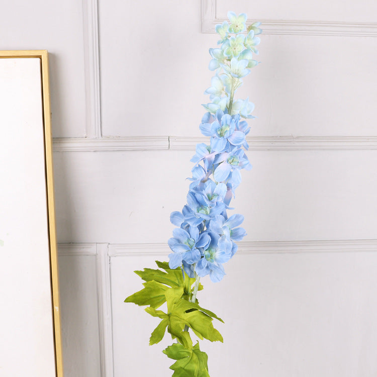 Extra Large Realistic Delphinium Artificial Flower – Stunning Purple Hyacinth Faux Floral Arrangement with Long Stem