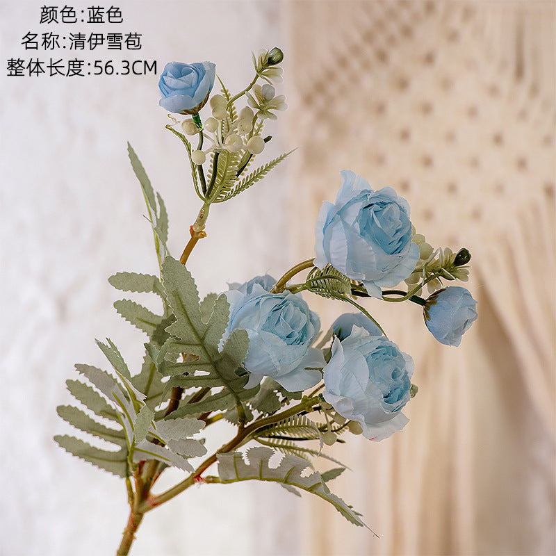 Lush Green Plant Artificial Floral Arrangement - Elegant Faux Flowers for Weddings and Home Decor - Trendy INS Style Decorative Piece MW83112