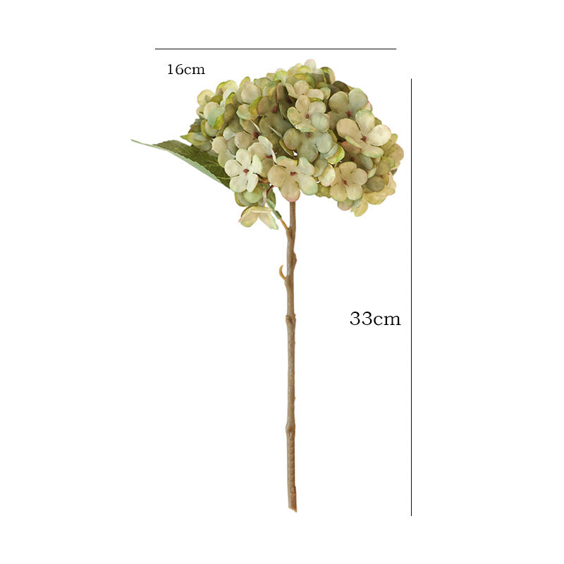 Stunning Autumn-Inspired Home Wedding Decorations – Artificial Single Hydrangea Flower for Hotel and Living Room Accents