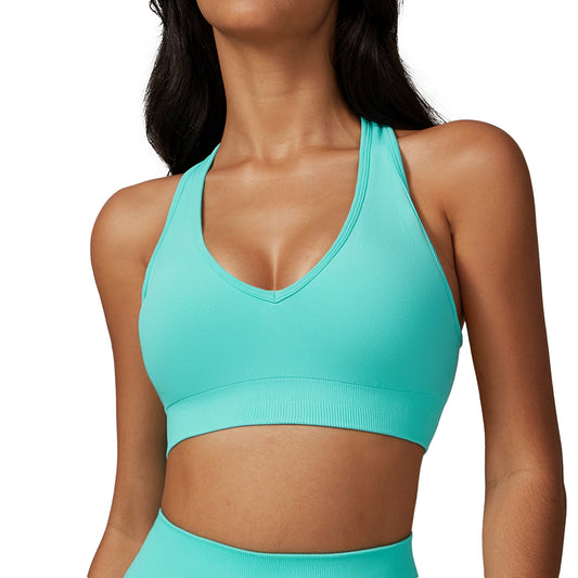 Women s Quick Dry Backless Yoga Sports Bra for Outdoor Fitness Running Supportive and Breathable Workout Wear 7692