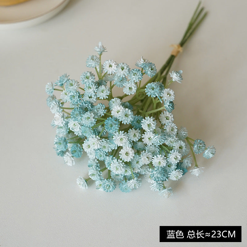 Realistic Baby's Breath Flower Bouquet for Weddings - Soft Touch Miniature Decoration with Fresh Aesthetic