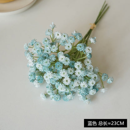 Realistic Baby's Breath Flower Bouquet for Weddings - Soft Touch Miniature Decoration with Fresh Aesthetic