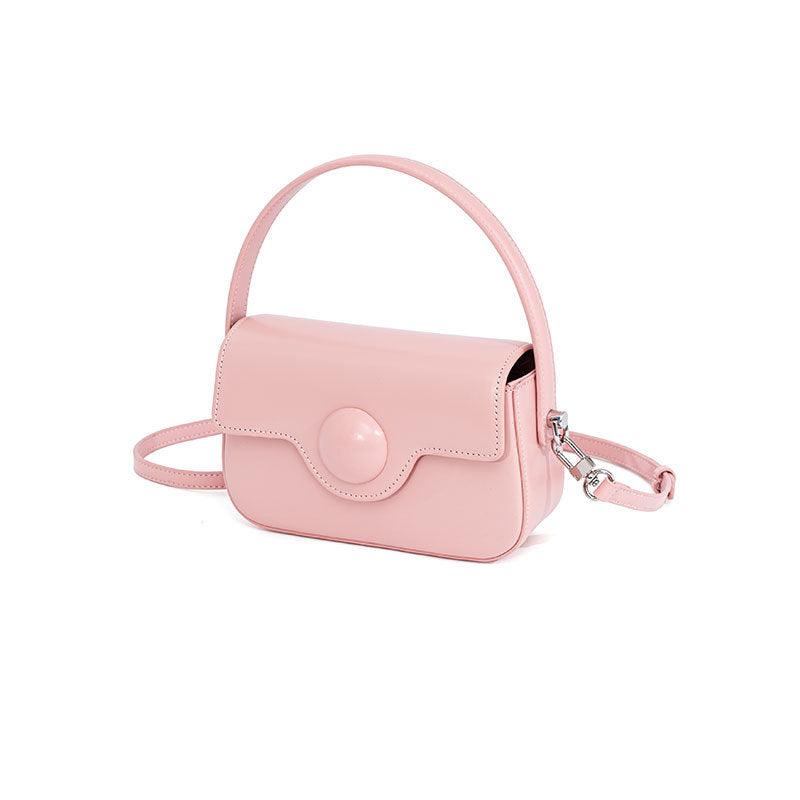 Luxurious Leather Camera Bag Minimalist Small Square Crossbody Shoulder Handbag for Women Summer Accessory with Style and Versatility