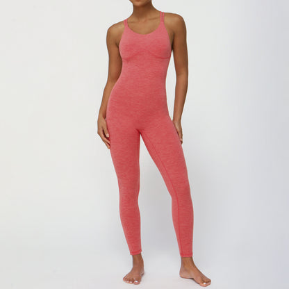 Sculpting Women's Yoga Bodysuit for Peachy Curves High Waisted Quick Dry Breathable Fitness All in One with Built In Padding