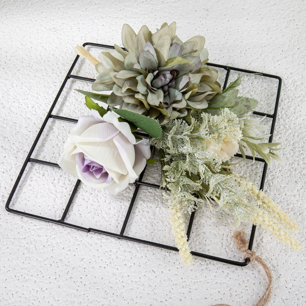 Stunning Ogata Dalia Wall Hanging Faux Floral Decoration for Weddings - Beautiful Bridal Bouquet and Wall Art Display (CF01208)