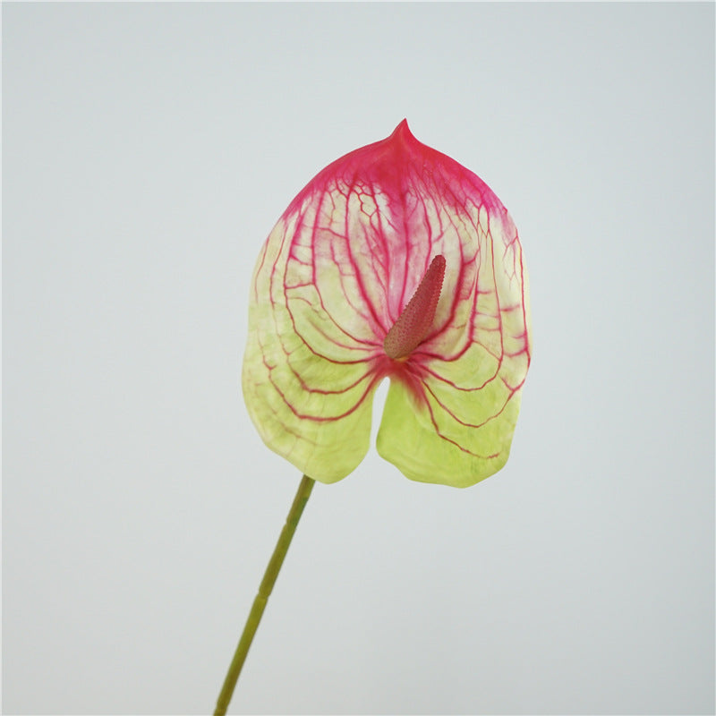 Vibrant Realistic Fake Red Anthuriums - Perfect for Home Décor, Wedding Decorations, Photography Props, and Desktop Display