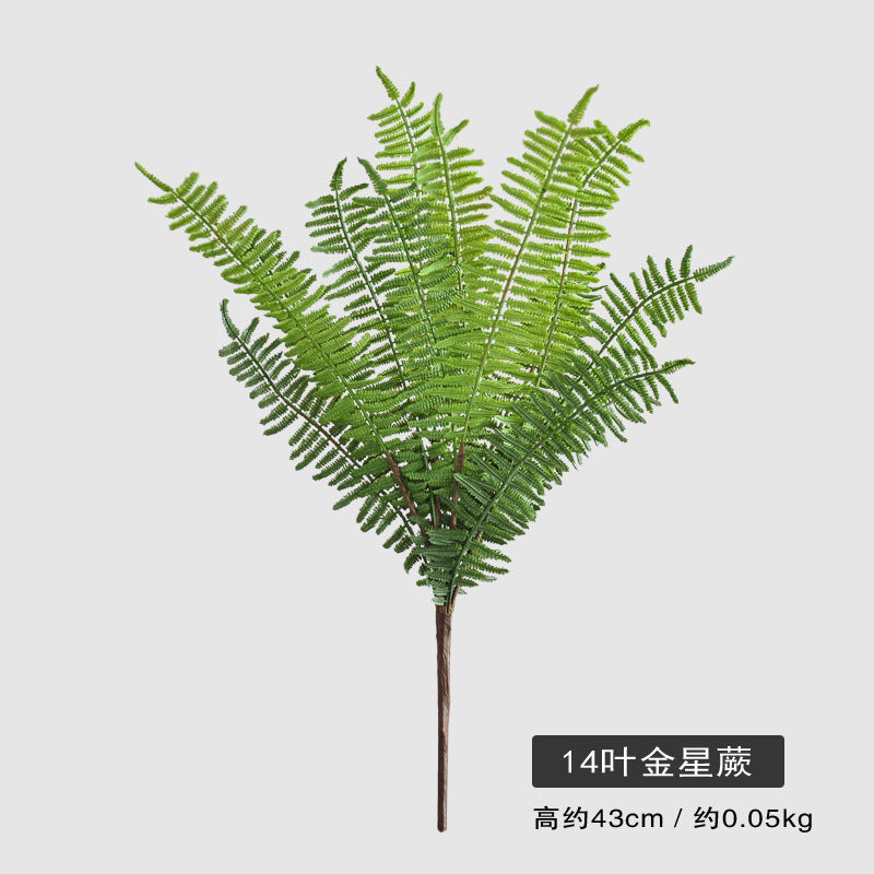 Realistic Fern Boston Fern Replica - Soft Touch Faux Boston Fern for Lush Interior Décor and Landscape Design