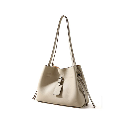 Luxury Genuine Leather Women's Fashionable Shoulder Bag Unique Design with Spacious Capacity and Elegant Mother Daughter Style