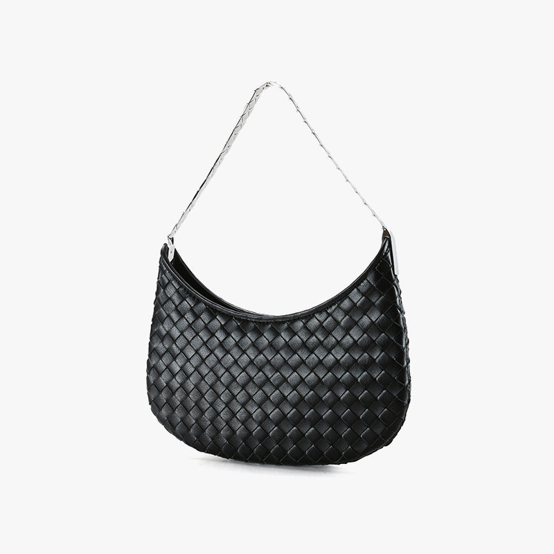 Chic Handcrafted Korean Style Handmade Lambskin Bag for Women Unique Design Genuine Leather Tote Shoulder Bag Ideal for Fashion Enthusiasts