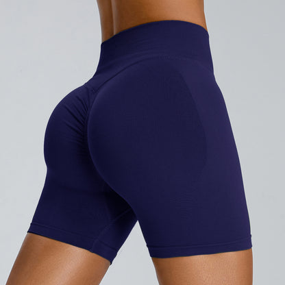 Seamless High Waisted Women's Yoga Shorts Quick Dry Peach Fitness Pants for Comfort and Flexibility