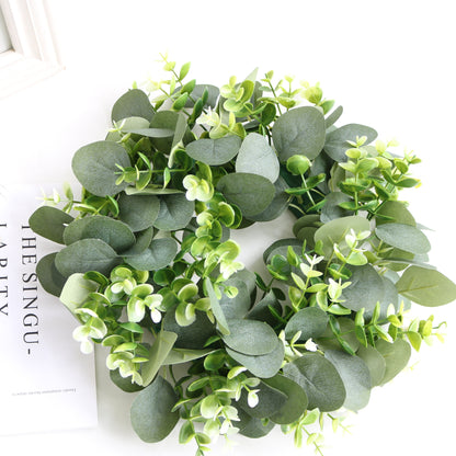 Stunning Nordic-Inspired Eucalyptus Floral Wreath - Perfect Decorative Door Accent for Home, Weddings, and Birthdays | Elegant Greenery for Year-Round Charm