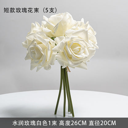 Luxurious Touch Moisturizing Artificial Rose Bouquet - Exquisite Floral Arrangement for Photographers and Elegant Home Décor