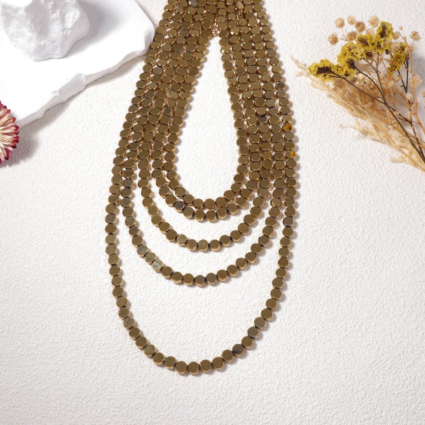 Unique Vintage-Inspired Multi-Layered Luxury Alloy Long Necklace for Women - Chic, High-End Design for the Modern Fashionista