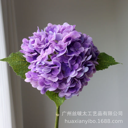 Realistic Faux Hydrangea Bouquet - Lifelike Touch, Moisture-Resistant, Perfect for Hotel Decor, Weddings, and Special Events