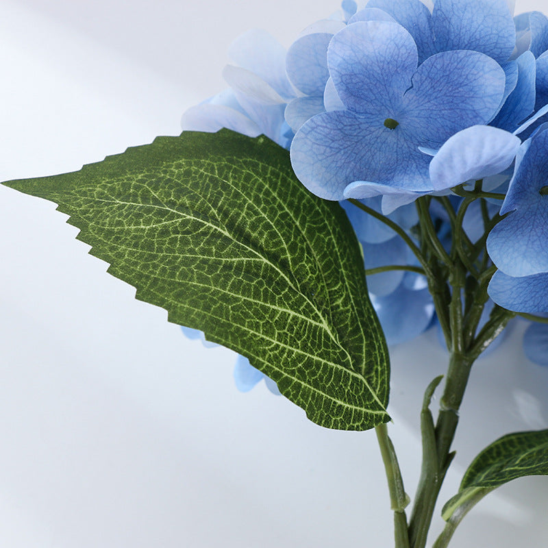 Realistic Touch Hydrangea Artificial Flower - Single Stem Floral Arrangement for Weddings, Home Decor, and Photography Props