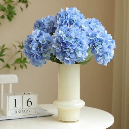 Luxurious Single Stem Silk Hydrangea –  Quality Faux Floral Home Decor for Elegant Interiors | Stylish and Realistic Artificial Flower Arrangement