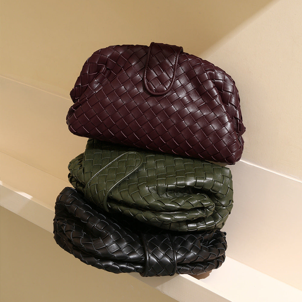 Chic Autumn Women's Handcrafted Woven Tote Bag Spacious and Crossbody with Unique Design for Effortless Everyday Elegance