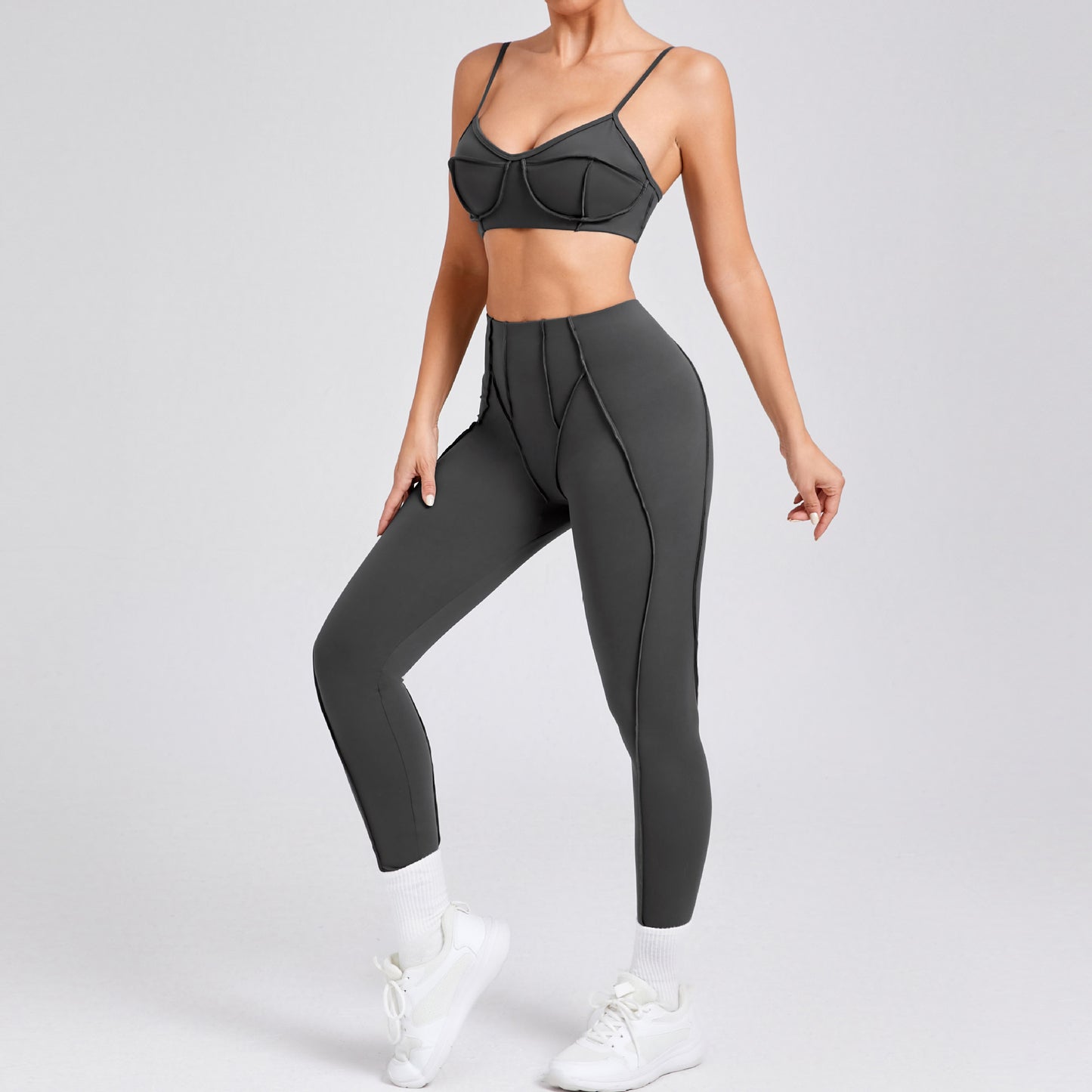 Soft Brushed Yoga Outfit Set High Performance Activewear for Comfort and Body Sculpting