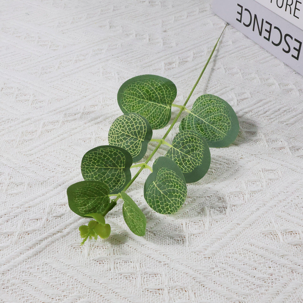 Single Stem Faux Eucalyptus Leaves - Realistic Greenery for Wedding Floral Arrangements, Dried Money Plant Leaves for Stunning Event Decor