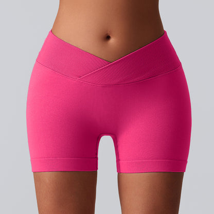 Seamless Breathable Running Shorts High Waisted Peach Lifting Yoga Pants with Three Inch Inseam for Comfort and Style