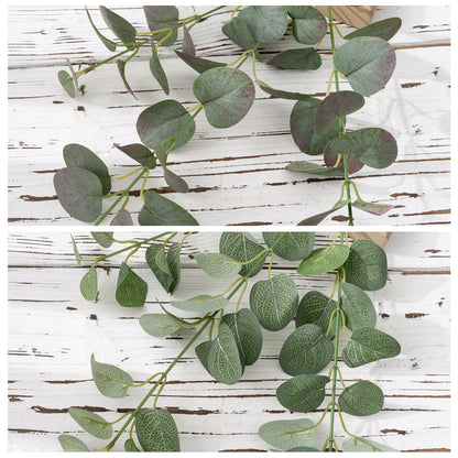 Elegant INS Scandinavian Eucalyptus Faux Money Plant for Home Décor - Perfect for Weddings and Special Events - Lush Greenery Wall Decoration – MW34551