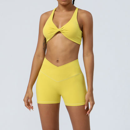 High Waisted Yoga Set for Women Sculpting Butt Lifting Running and Fitness Outfit Breathable Stretchy Activewear for All Workouts