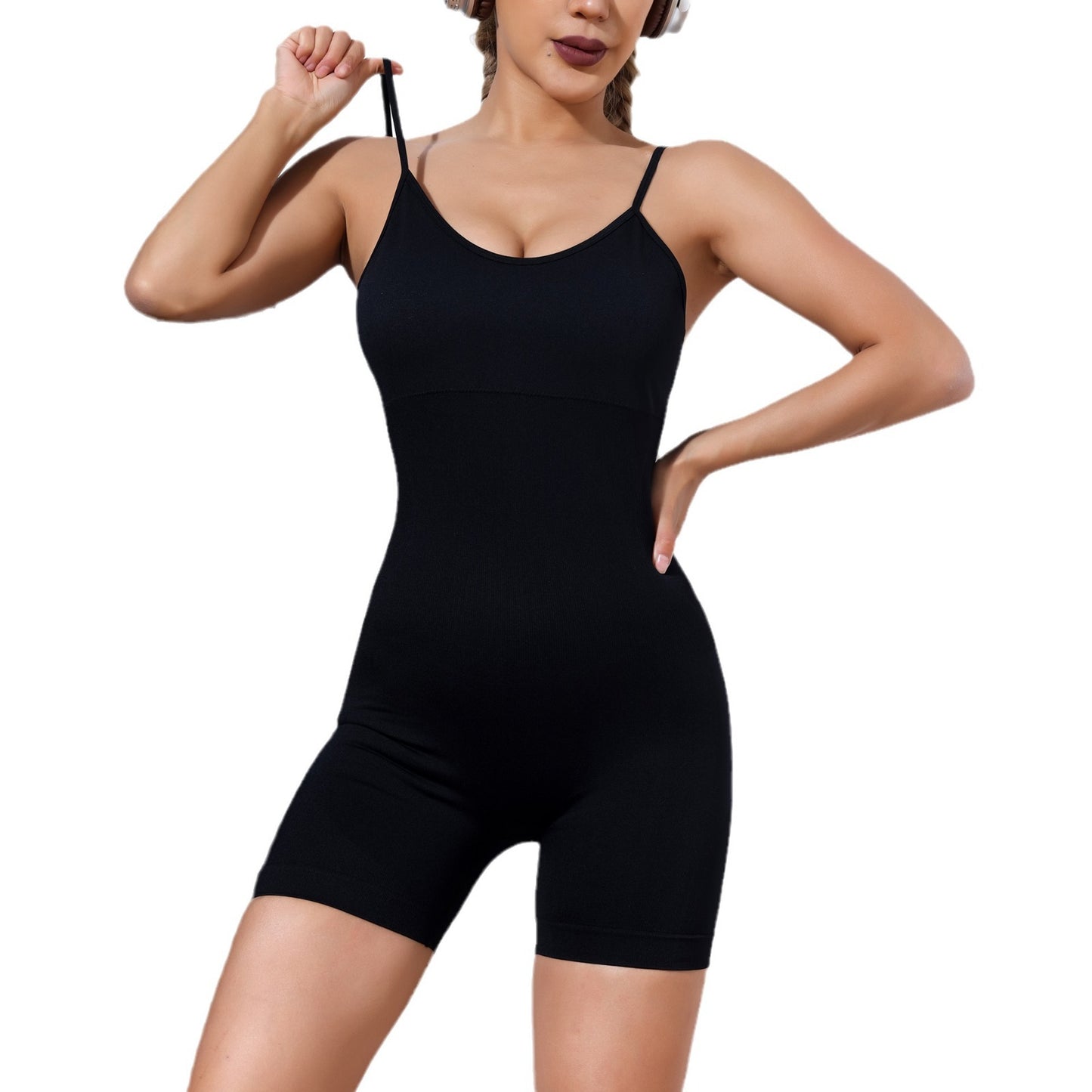 Seamless Quick Dry Yoga Jumpsuit Breathable Comfortable and Flattering Athletic Bodysuit for Gym and Fitness