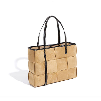 Fall Winter Chunky Knit Cashmere Tote Bag Spacious Women s Shoulder Bag for Laptops and Daily Essentials