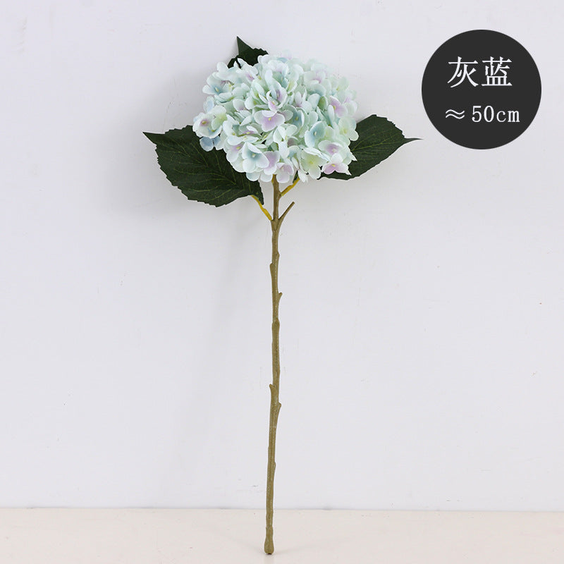 Realistic Gradient Hydrangea Stem - 11-Branch Faux Flower for Stunning Wedding and Home Decor, Perfect for DIY Creations